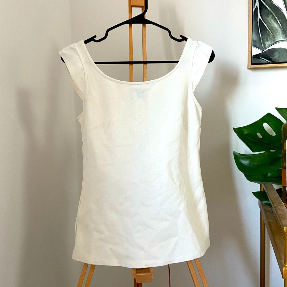 Small petite white Ann Taylor top